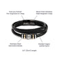 DAD - You are always there when I need you. - Men's Love You Forever Bracelet
