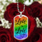 Love is Love - Dog Tag Necklace