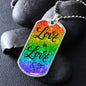 Love is Love - Dog Tag Necklace