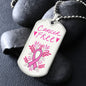 Cancer Free - Dog Tag Necklace