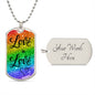 Love is Love - Dog Tag Necklace
