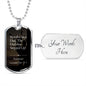Dad that stepped up - Dog Tag Chain