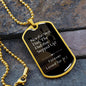 Dad that stepped up - Dog Tag Chain