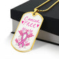 Cancer Free - Dog Tag Necklace