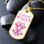 Cancer Free - Dog Tag Necklace