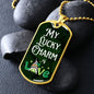 My Lucky Charm is Love - Dog Tag Necklace