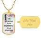 I am - Dog Tag Necklace