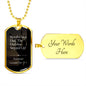 Dad that stepped up - Dog Tag Chain