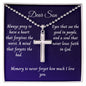 Never lose Faith - Stainless Steel Cross