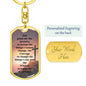 Dog Tag Keychain - Serenity Prayer