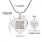 Mom, Mommy, Mama, Mother - Engraved Heart Necklace