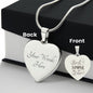 Best Mom Ever - Engraved Heart Necklace