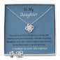 To My Daughter - I promise to love you forever set