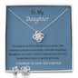 To My Daughter - I promise to love you forever set