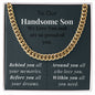 To our handsome son - Cuban Link