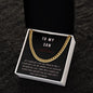 To My Son - One thing in life Cuban Link Necklace
