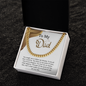 To My Dad - Unconditional Love - Cuban Link Chain