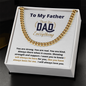 To My Father - Always Here - Cuban Link Chain