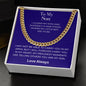 To My Son - Suddenly a Man - Cuban Link Chain