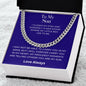 To My Son - Suddenly a Man - Cuban Link Chain