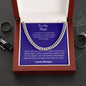 To My Son - Suddenly a Man - Cuban Link Chain