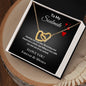 To my soulmate - Interlocking Hearts Necklace