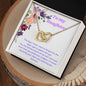 To my daughter: Interlocking Heart Necklace