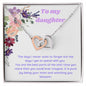 To my daughter: Interlocking Heart Necklace