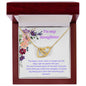 To my daughter: Interlocking Heart Necklace