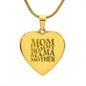 Mom, Mommy, Mama, Mother - Engraved Heart Necklace