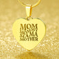 Mom, Mommy, Mama, Mother - Engraved Heart Necklace