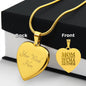 Mom, Mommy, Mama, Mother - Engraved Heart Necklace