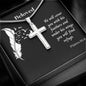 Under His Wings - Stainless Steel Cross