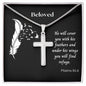 Under His Wings - Stainless Steel Cross