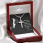 Under His Wings - Stainless Steel Cross