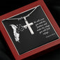 Under His Wings - Stainless Steel Cross