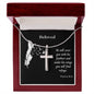 Under His Wings - Stainless Steel Cross