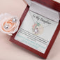 To My Daughter: Love Knot Necklace and Earring Set