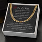 To My Son - Never Alone Cuban Link