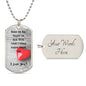 I would always choose you - Dog Tag Necklace