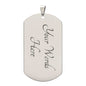 I would always choose you - Dog Tag Necklace