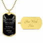 Under his Wings - Dog Tag