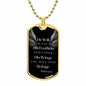 Under his Wings - Dog Tag