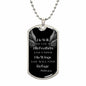 Under his Wings - Dog Tag