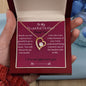 To My Beautiful Mother. Thank You - Forever Love Necklace