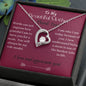 To My Beautiful Mother. Thank You - Forever Love Necklace
