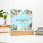 Mother's Day Plaque - Flowers and Hearts