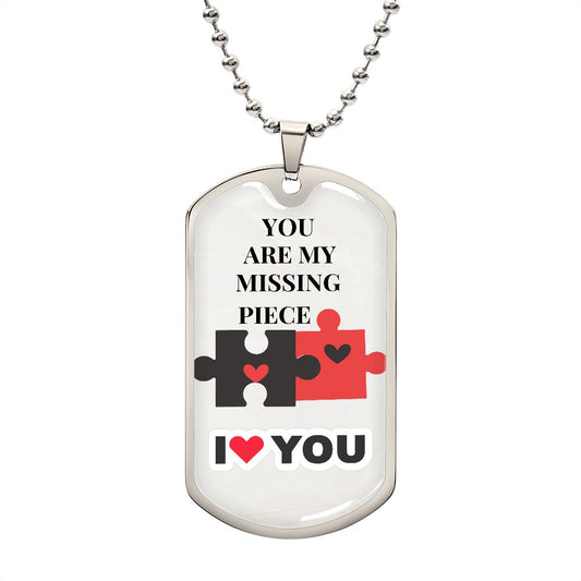 My Missing Piece - Dog Tag Chain