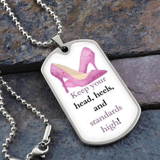 High Standards - Dog Tag Necklace w/ Personalization Option
