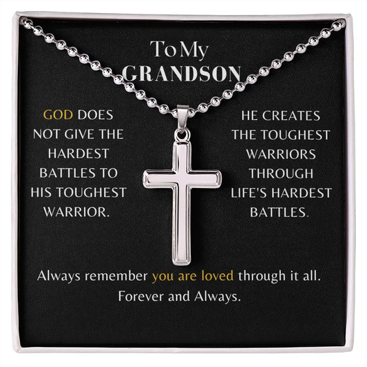 To My Grandson - Warrior Cross